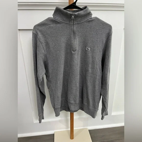 Vineyard Vines Gray Zip Up Sweater Classic Style Mens sz XS - Picture 5 of 6